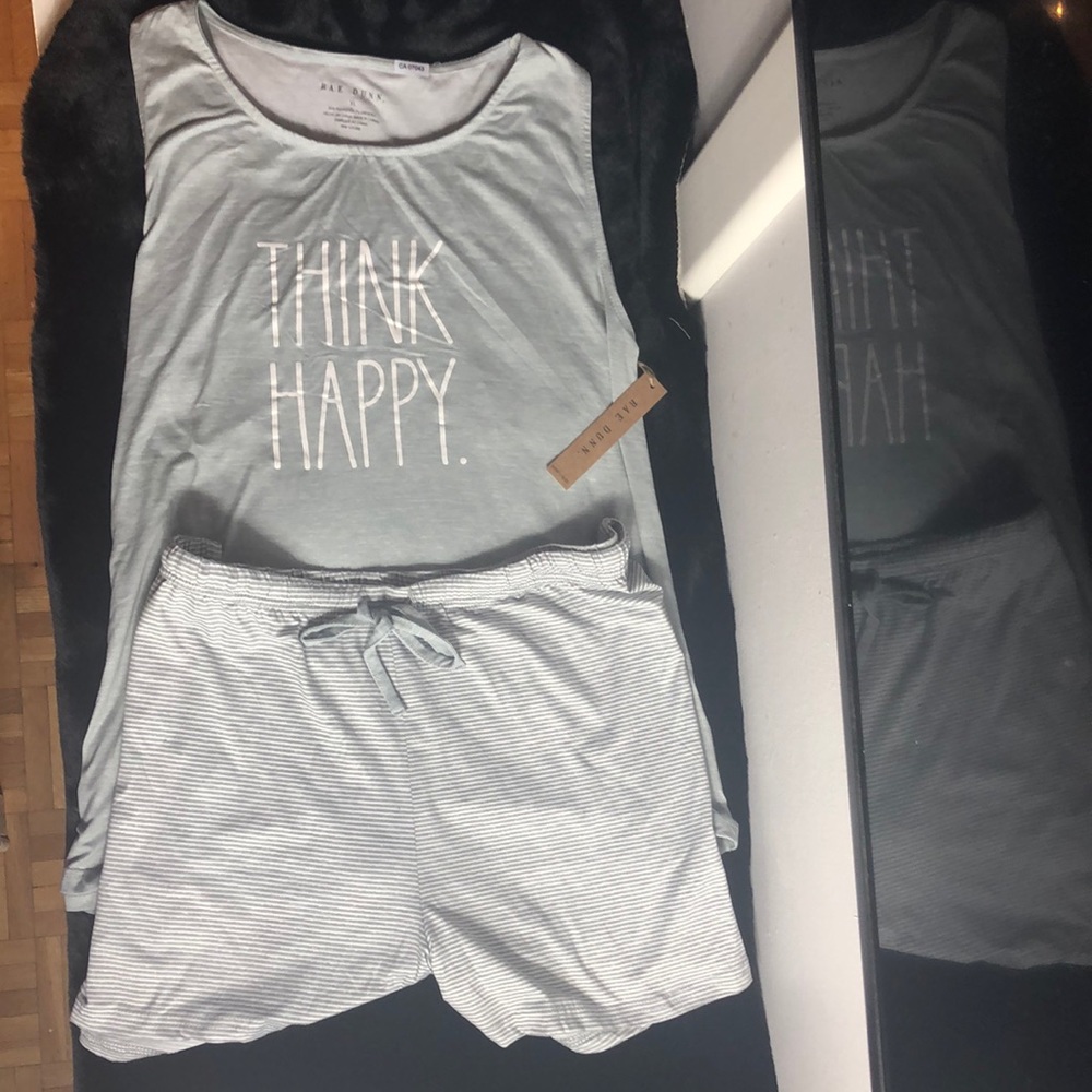 Rae Dunn think happy pajama set